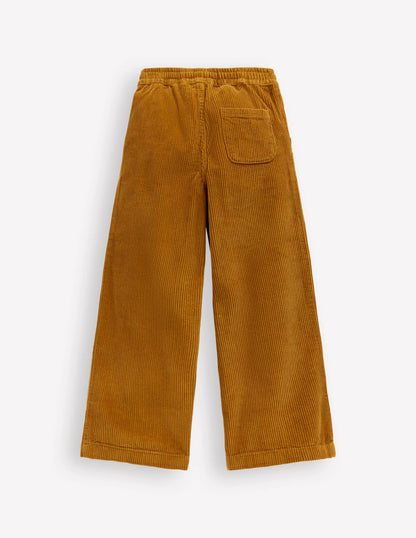 Relaxed Cord Pants-Toffee Brown