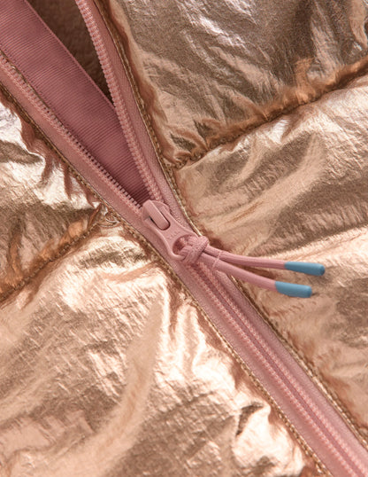 Fun Padded Coat-Gold