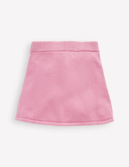 Cable Knitted Skirt-Formica Pink