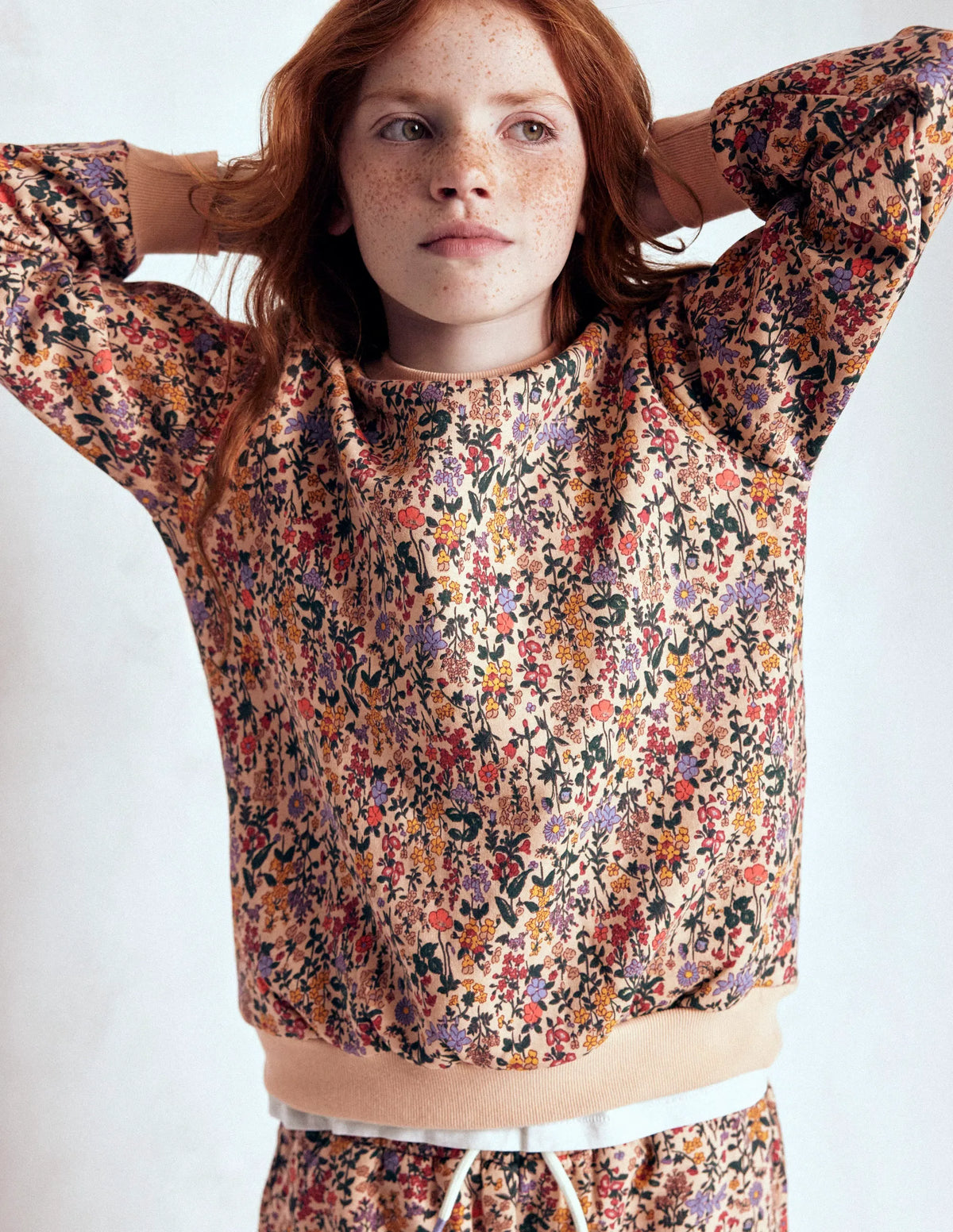 Relaxed Printed Sweatshirt-Ditsy Floral