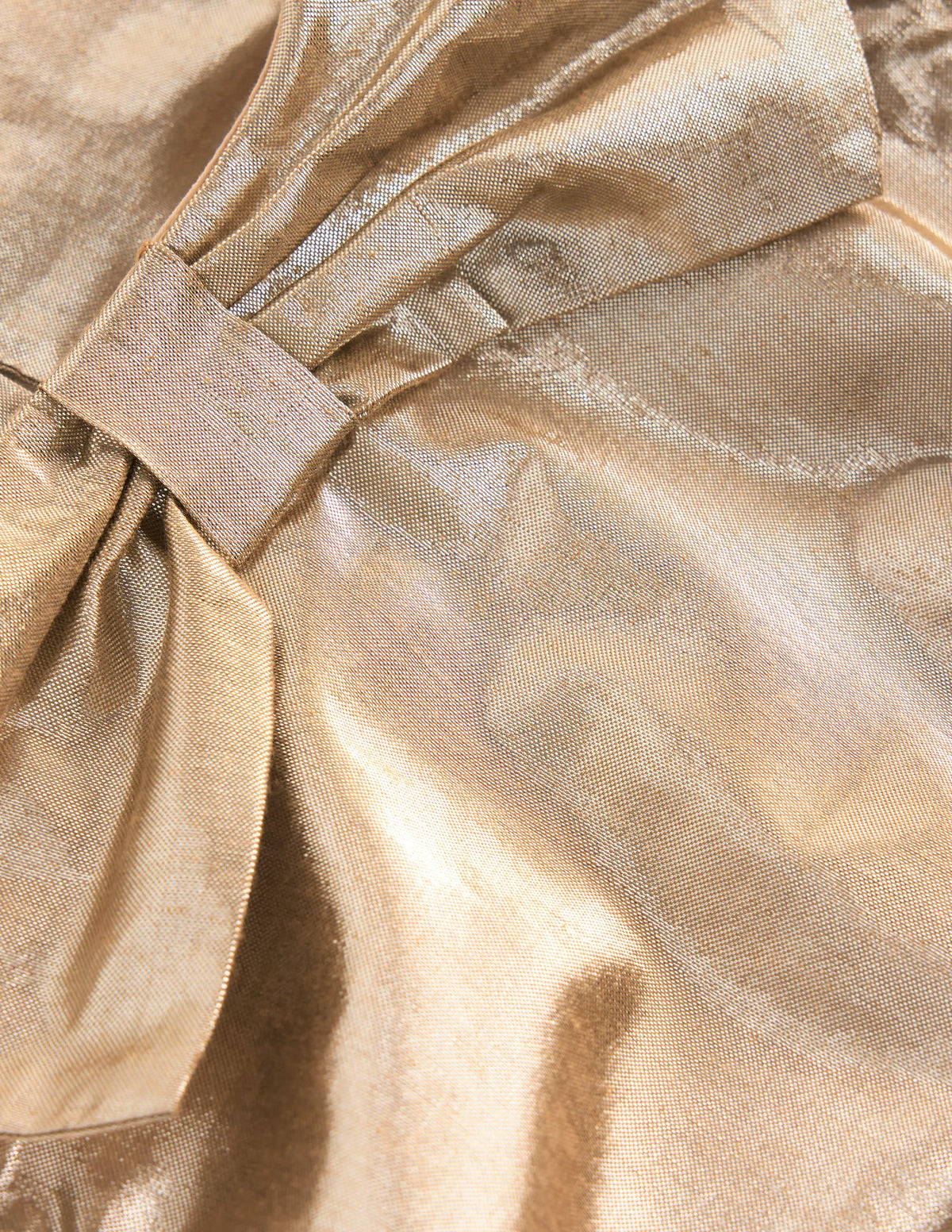 Bubble Hem Party Dress-Gold