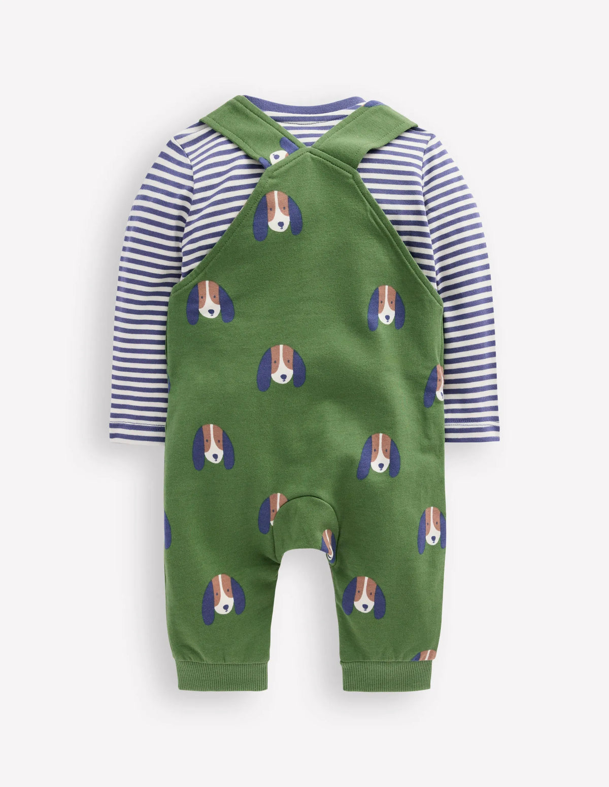 Jersey Overalls Set-Green Dogs