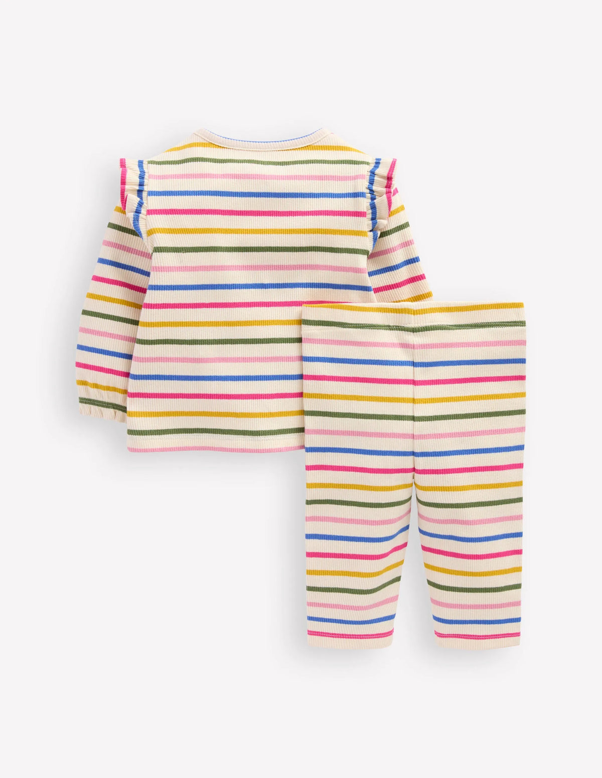 Ribbed Jersey Play Set-Multi Stripe