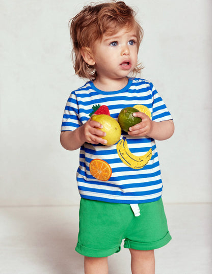 Boys Jersey Shorts-Sapling Green