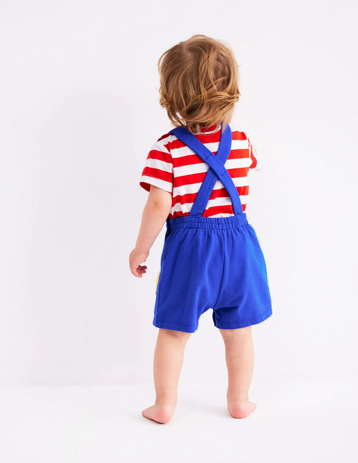 Boucle Jersey Overalls Set-Navy Fruit