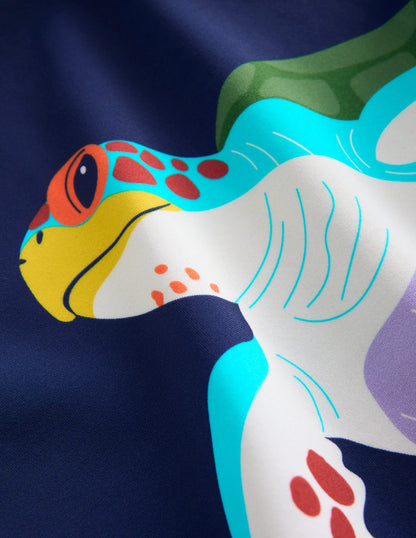 Fun Rash Vest Set-Aquamarine Blue Turtles