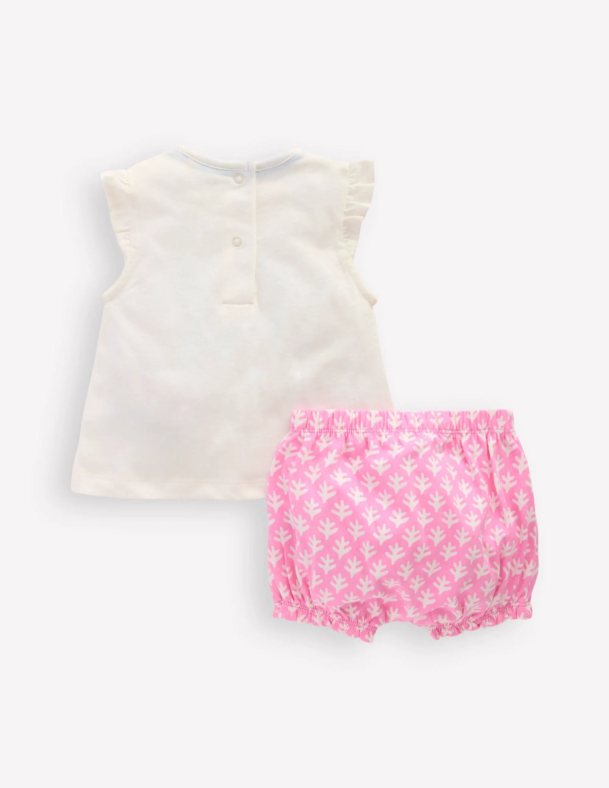 Ruffle Jersey Playset-Prism Pink and Coconut Milk
