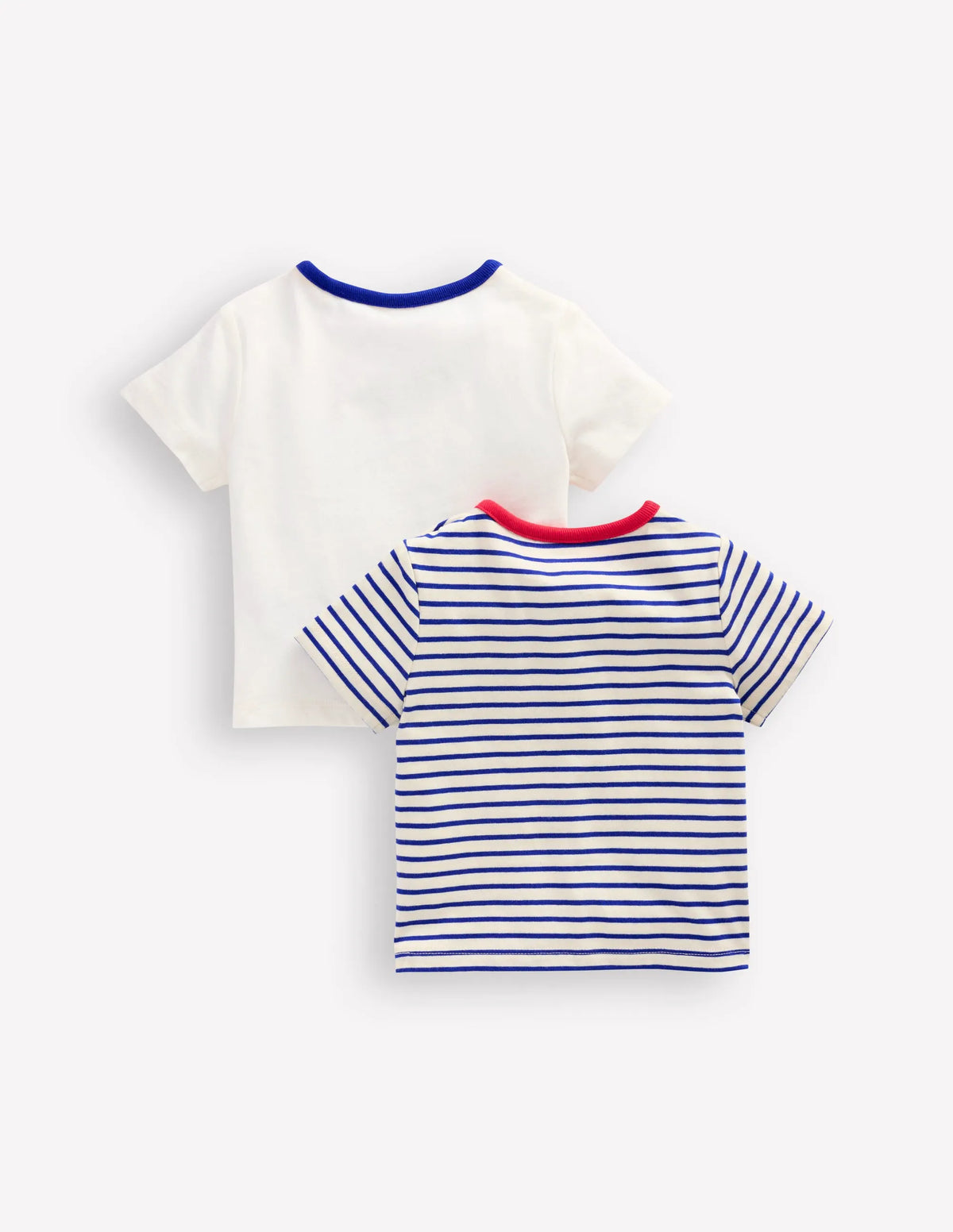 Twin Pack T-shirts-Ivory Stripe Twin Pack