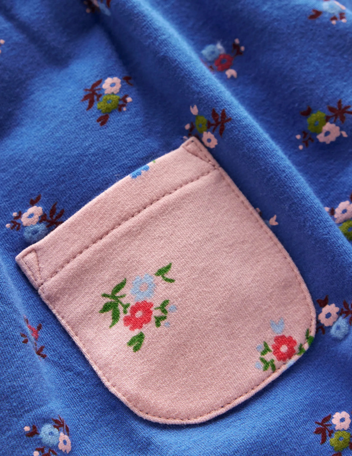 Jersey Overalls Set-Multi Spaced Ditsy