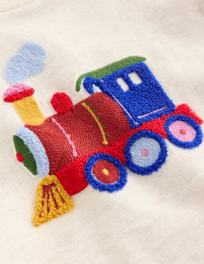 Jersey Overalls Play Set-Oatmeal Marl Train