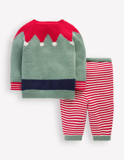 Knitted Play Set-Csarite Green Elf