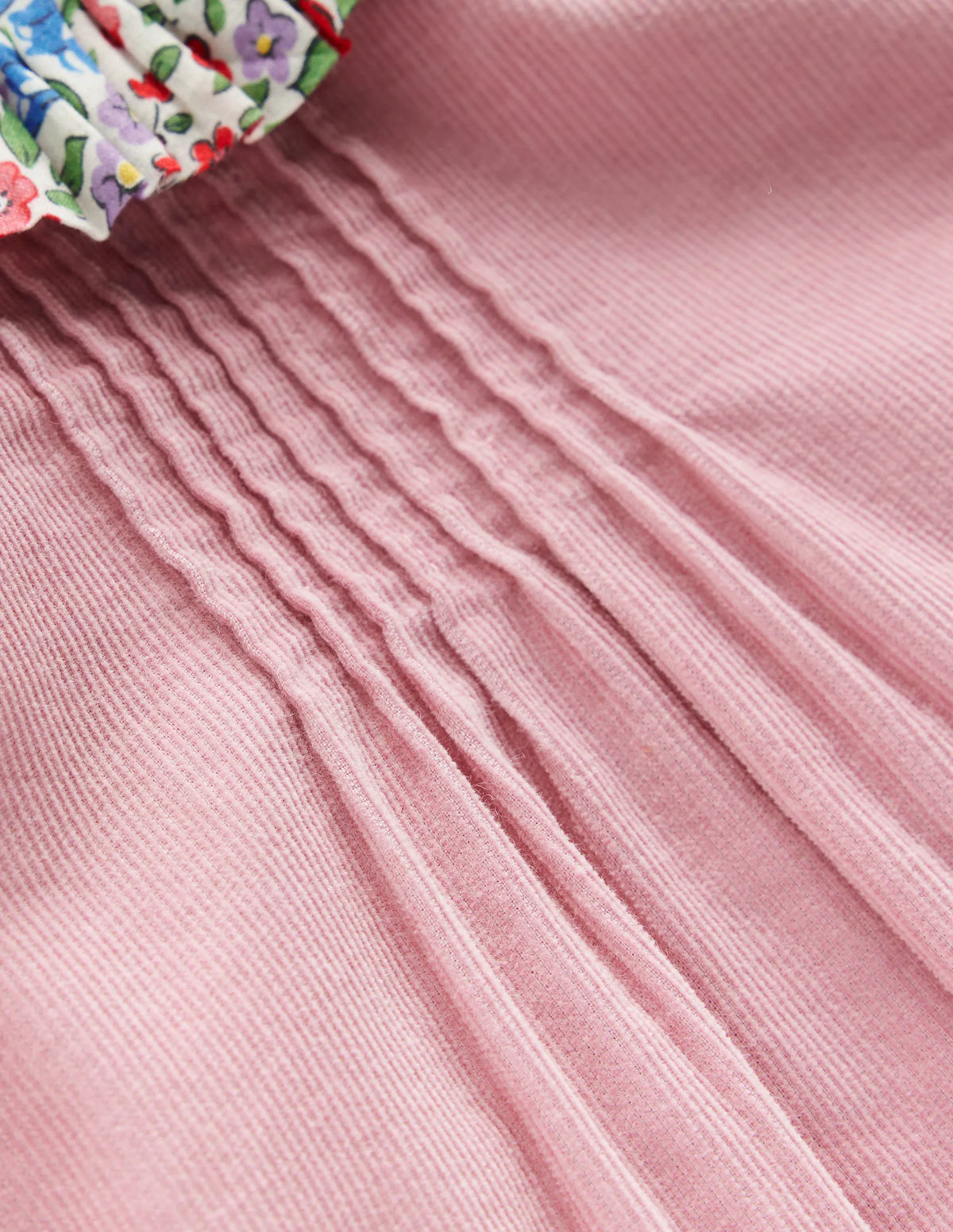 Frill Neck Woven Dress-Rose Pink