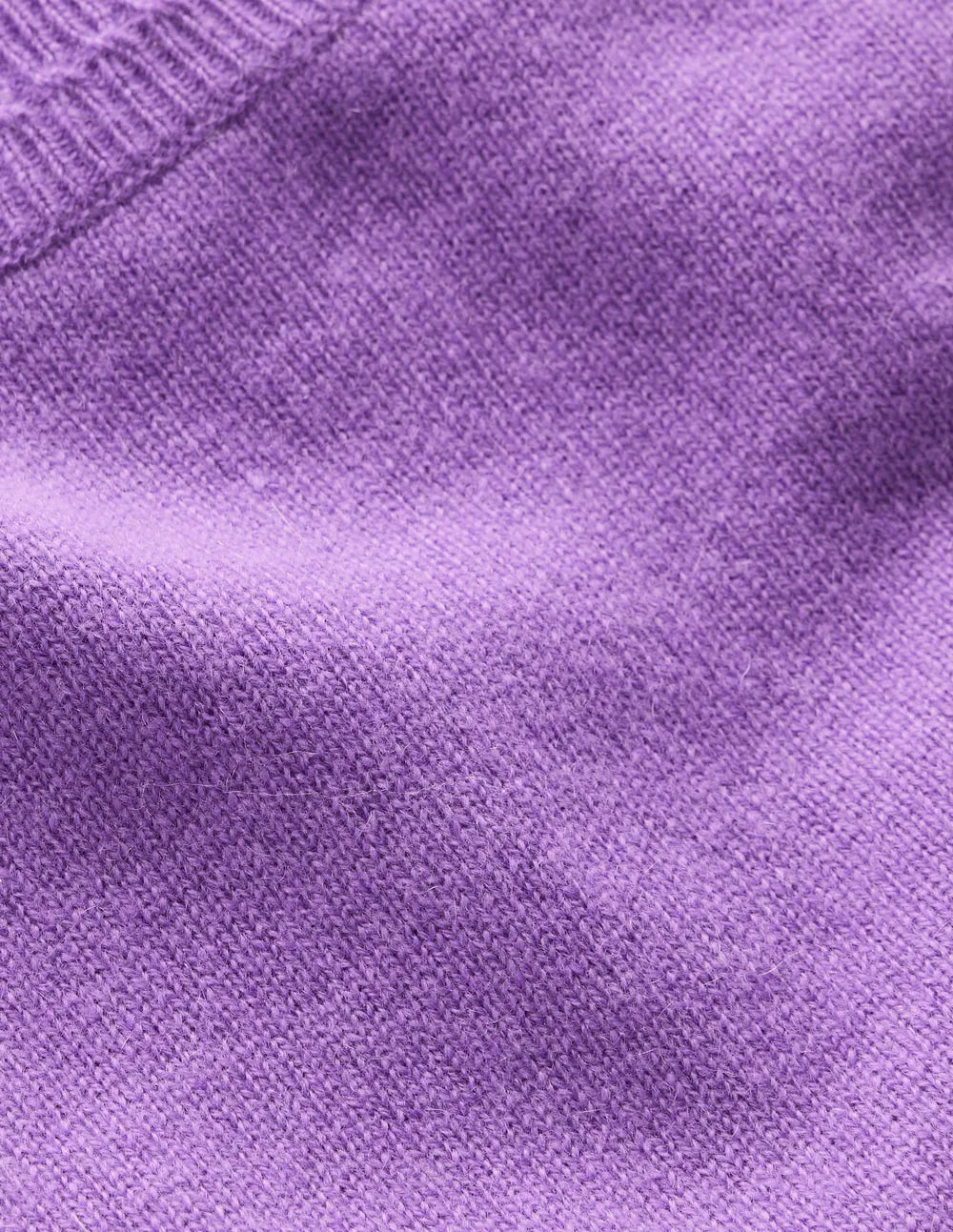Eva Cashmere Crew Neck Sweater-Purple Topaz