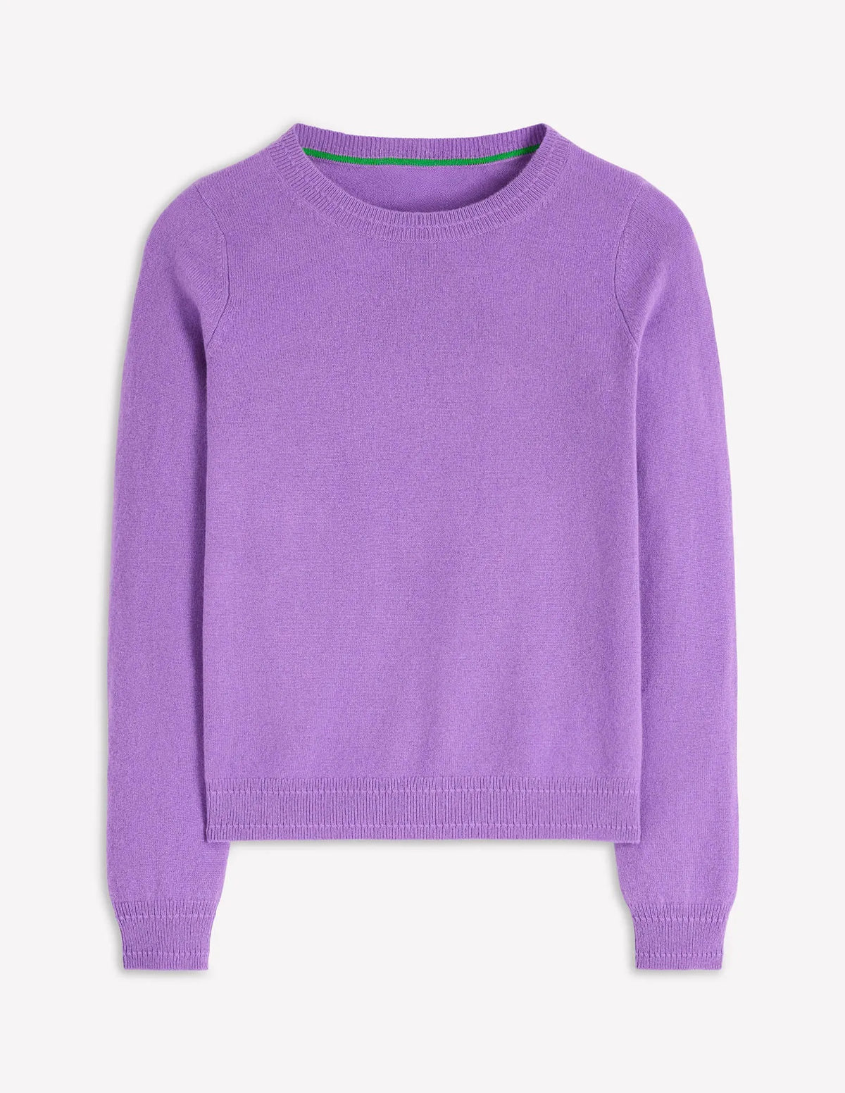 Eva Cashmere Crew Neck Sweater-Purple Topaz