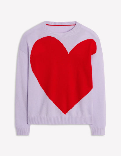 Lydia Cashmere Jumper-Purple Heart