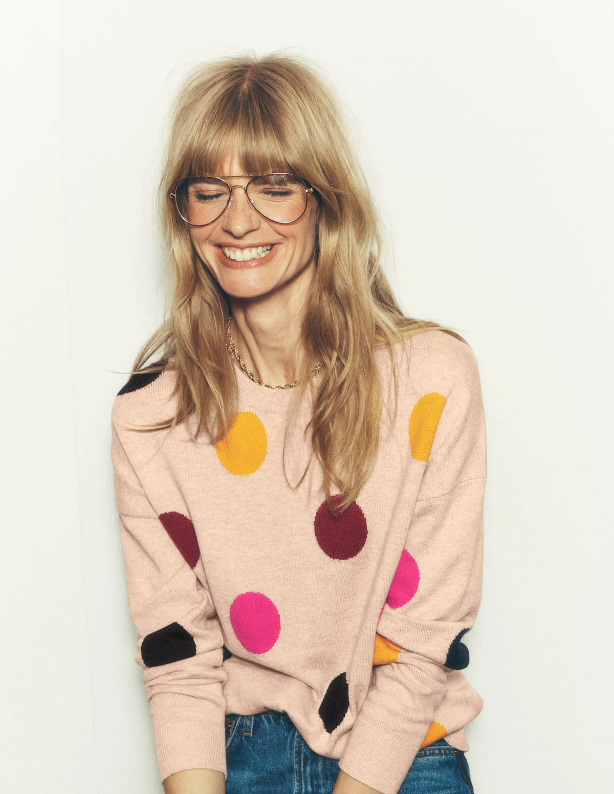 Natasha Novelty Sweater-Multi, Spot