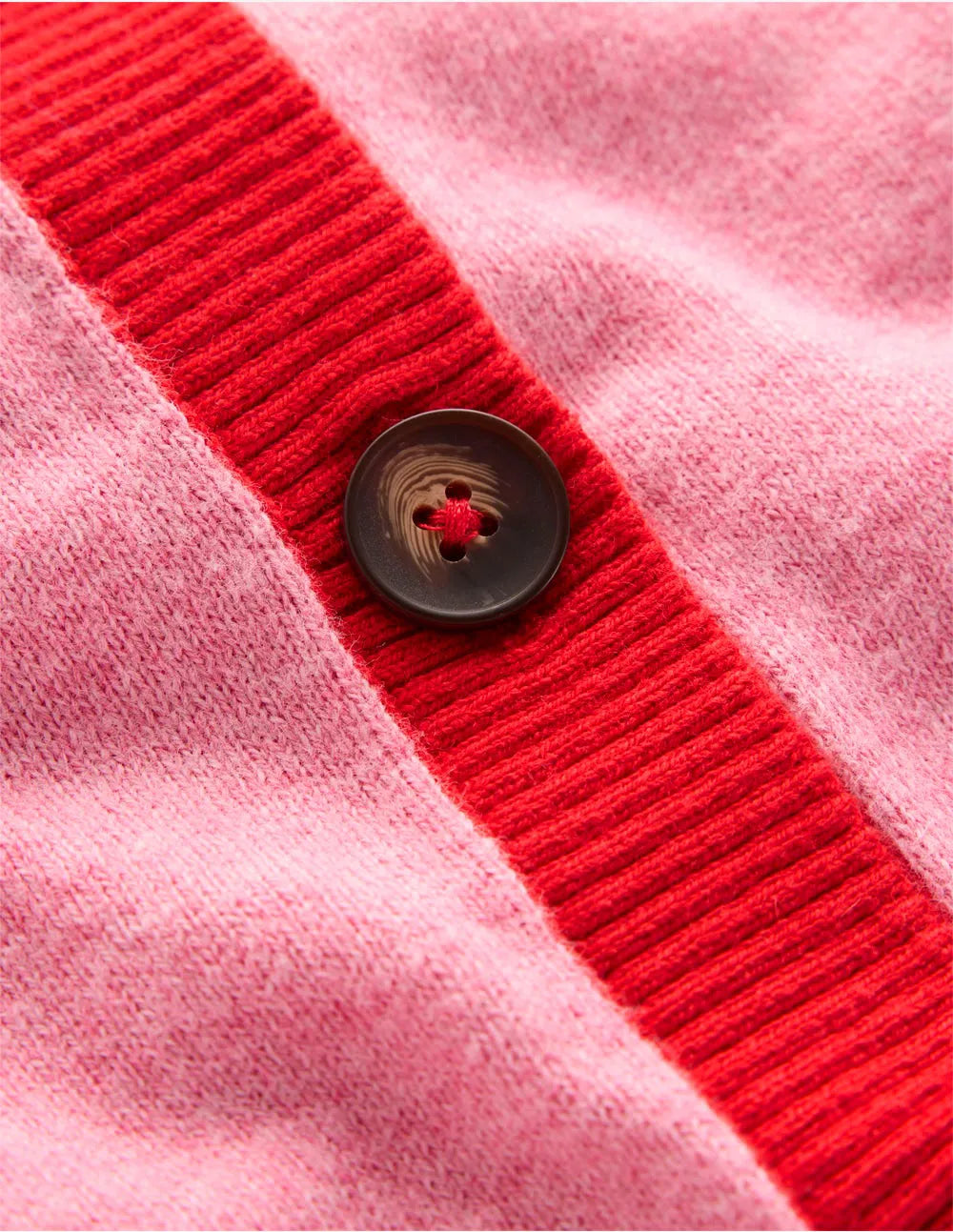 Meg Raglan Sleeve Cardigan-Camel, Pink Colour Block