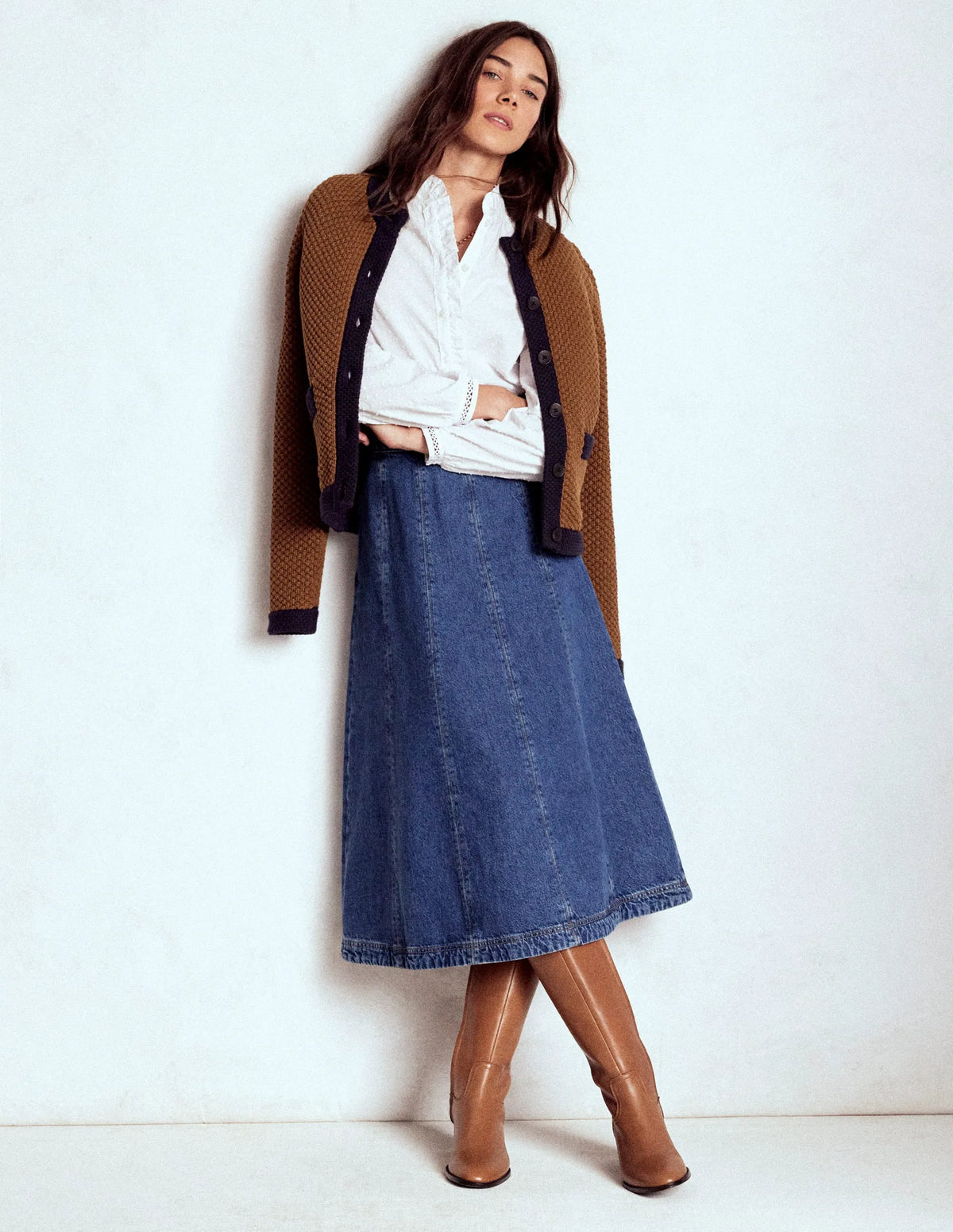 Libby Knitted Jacket-Camel