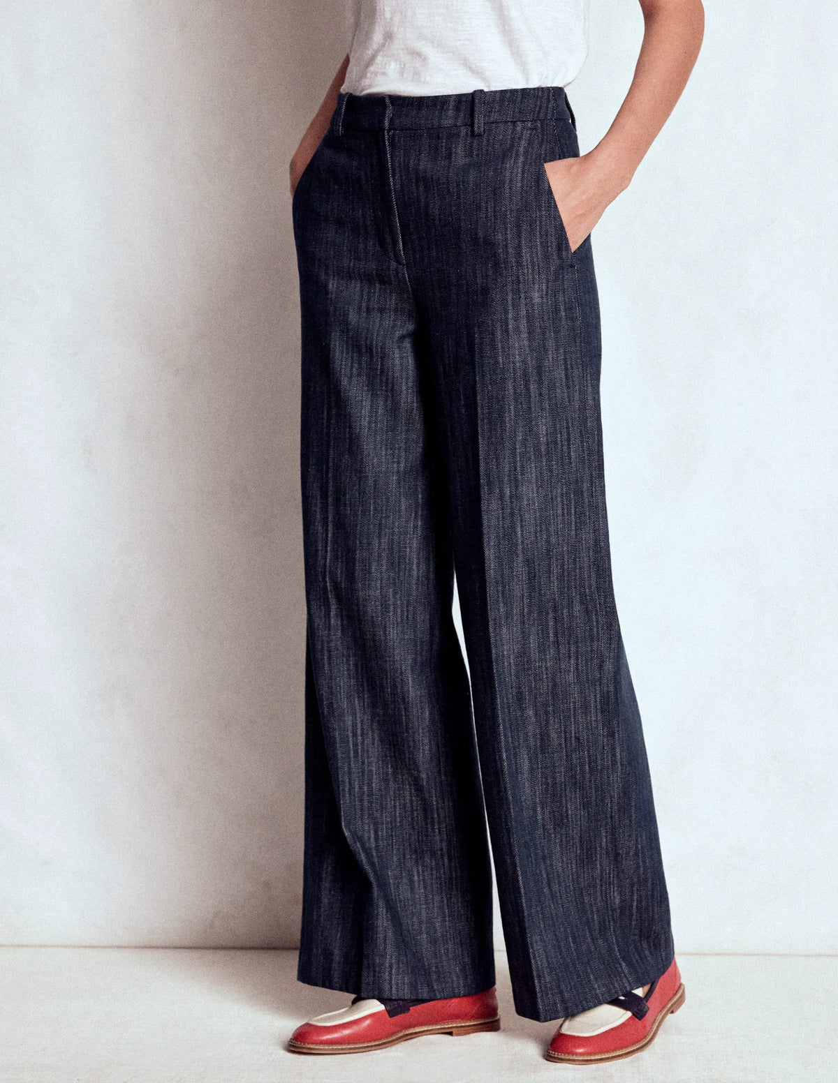 Belgravia Twill Pants-Navy Indigo