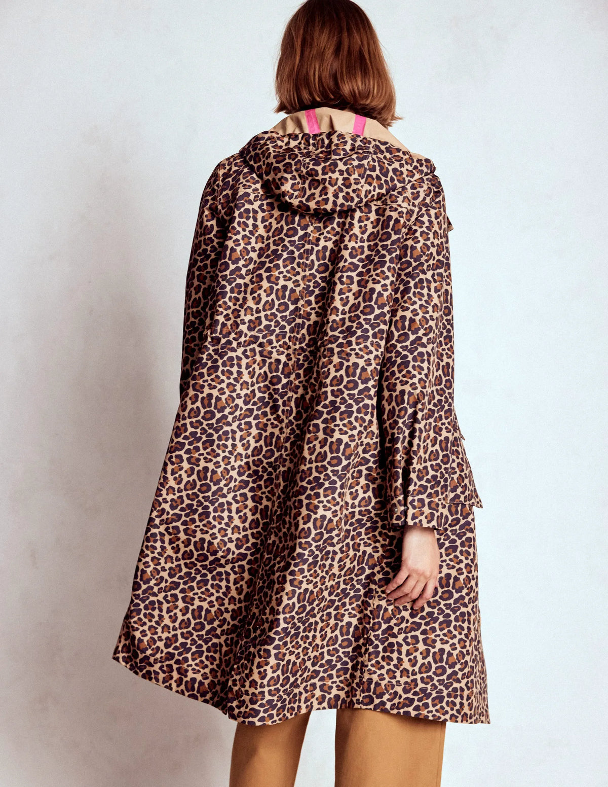 Longline Rain Mac-Multi, Cheetah Spot