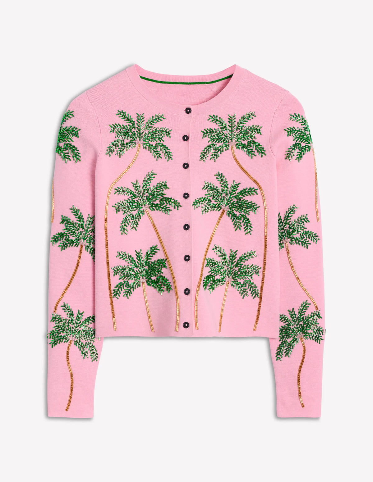Embellished Cardigan-Soft Pink