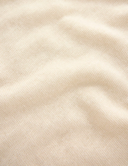 Liv Boat Neck Linen T-Shirt-Warm Ivory