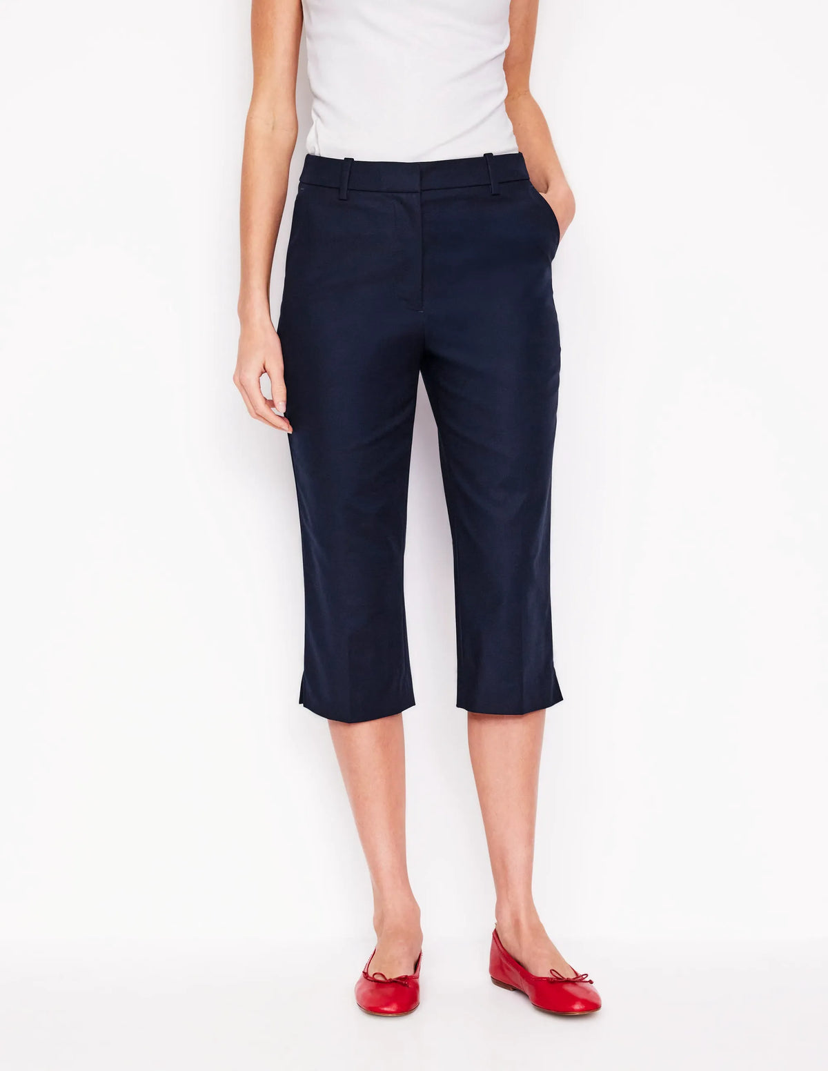 Capri Pants-Navy