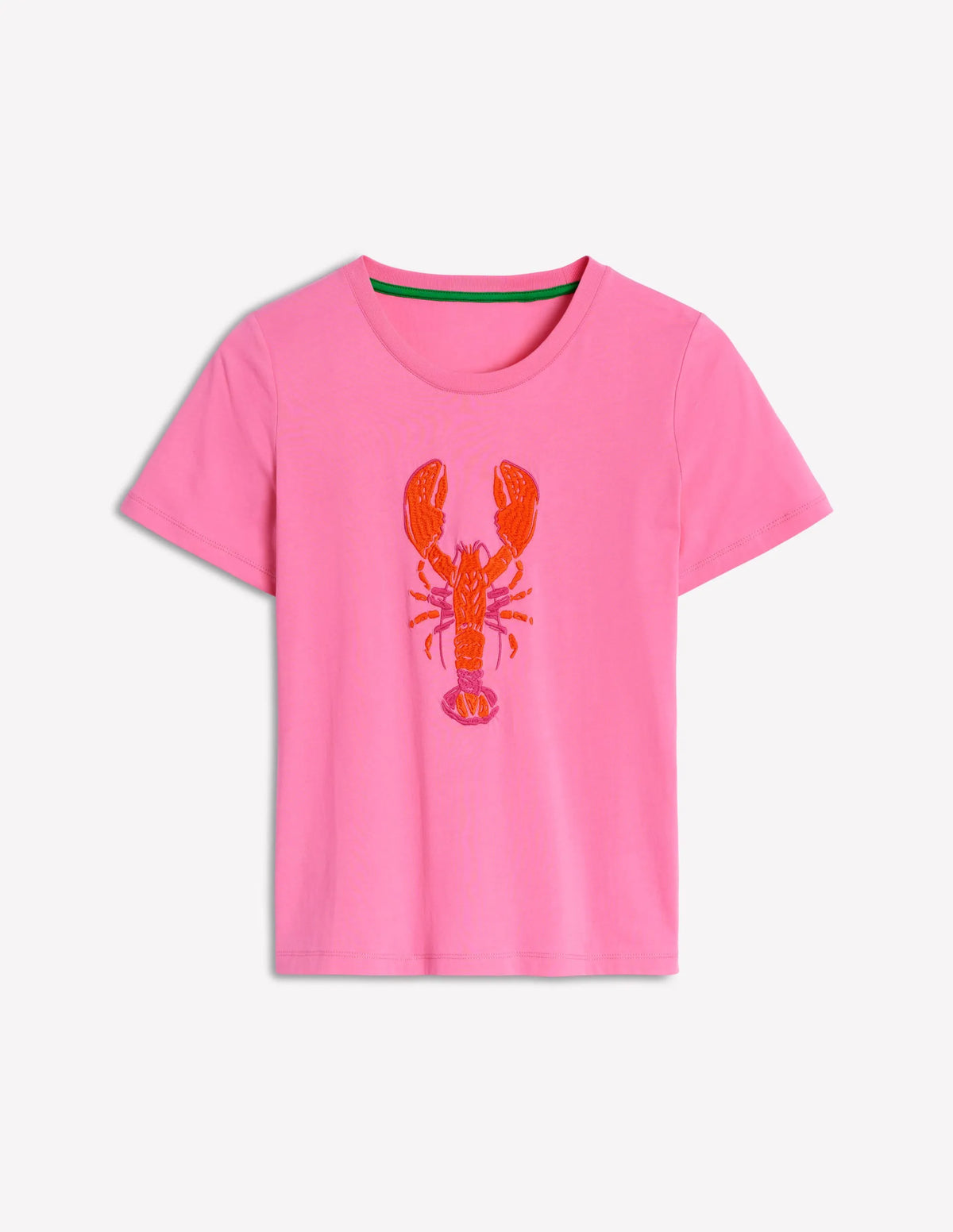 Relaxed Novelty T-Shirt-Pink Rose, Lobster