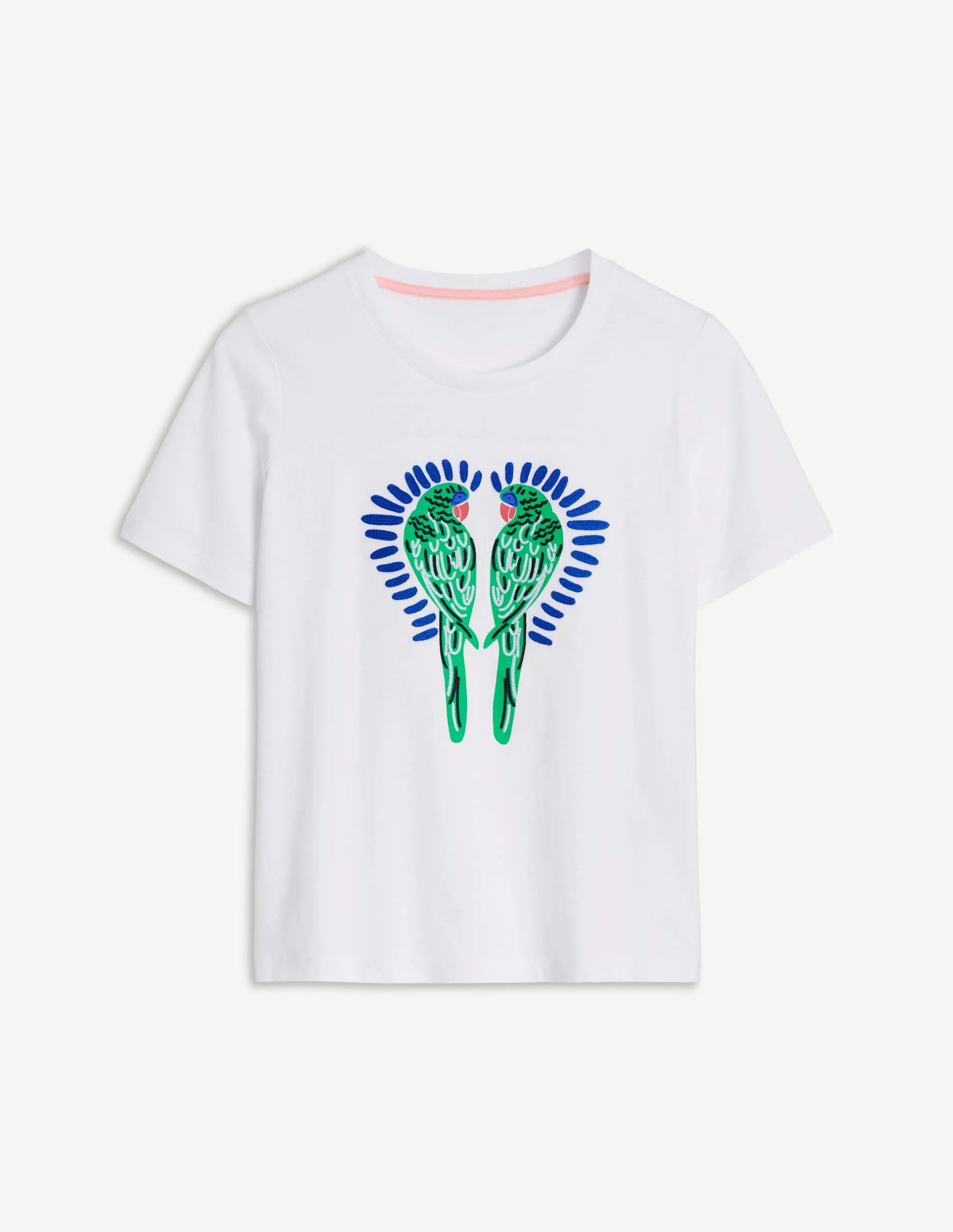 Relaxed Novelty T-Shirt-White, Parrot