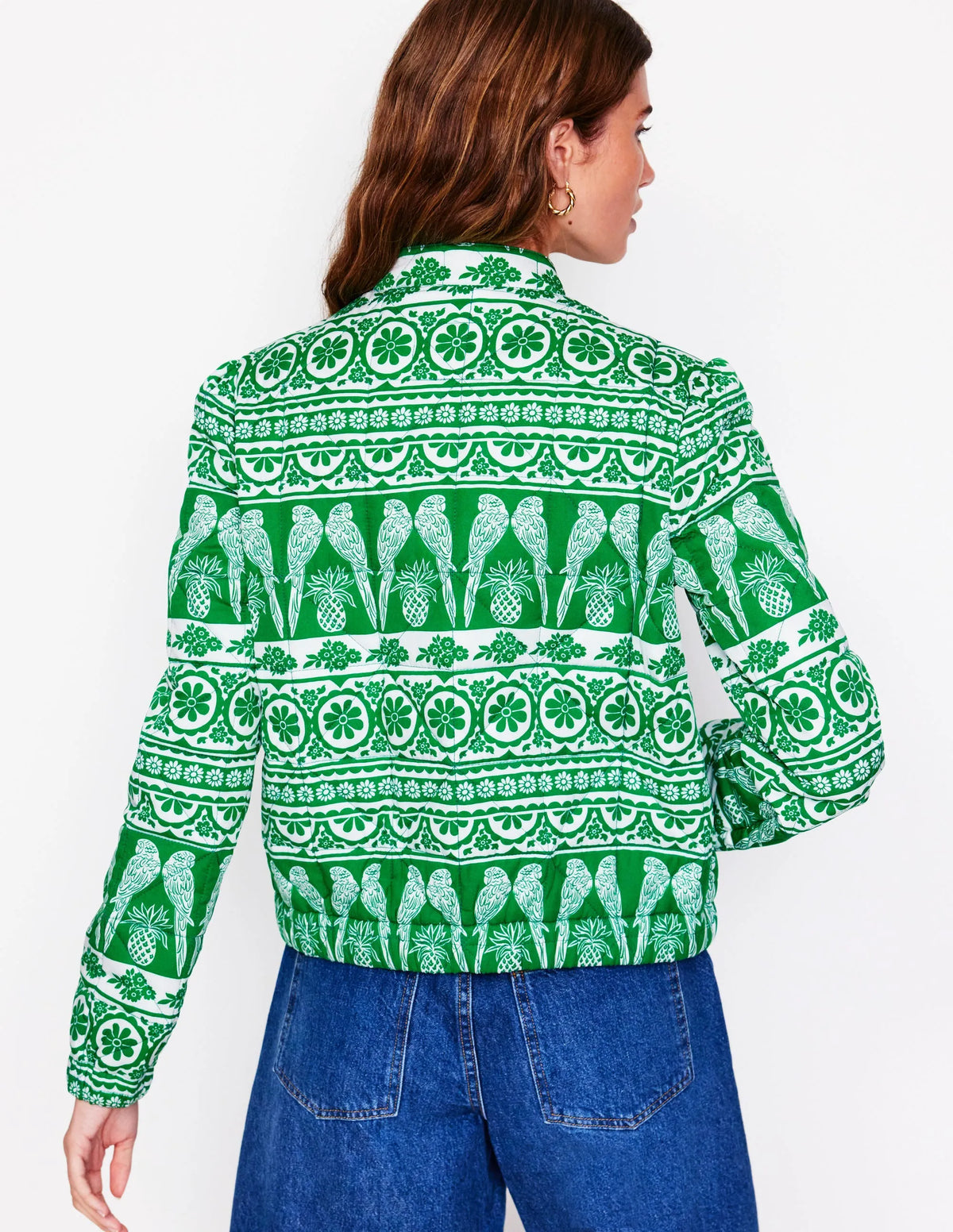 Highbury Quilted Jacket-Ornate Tropics