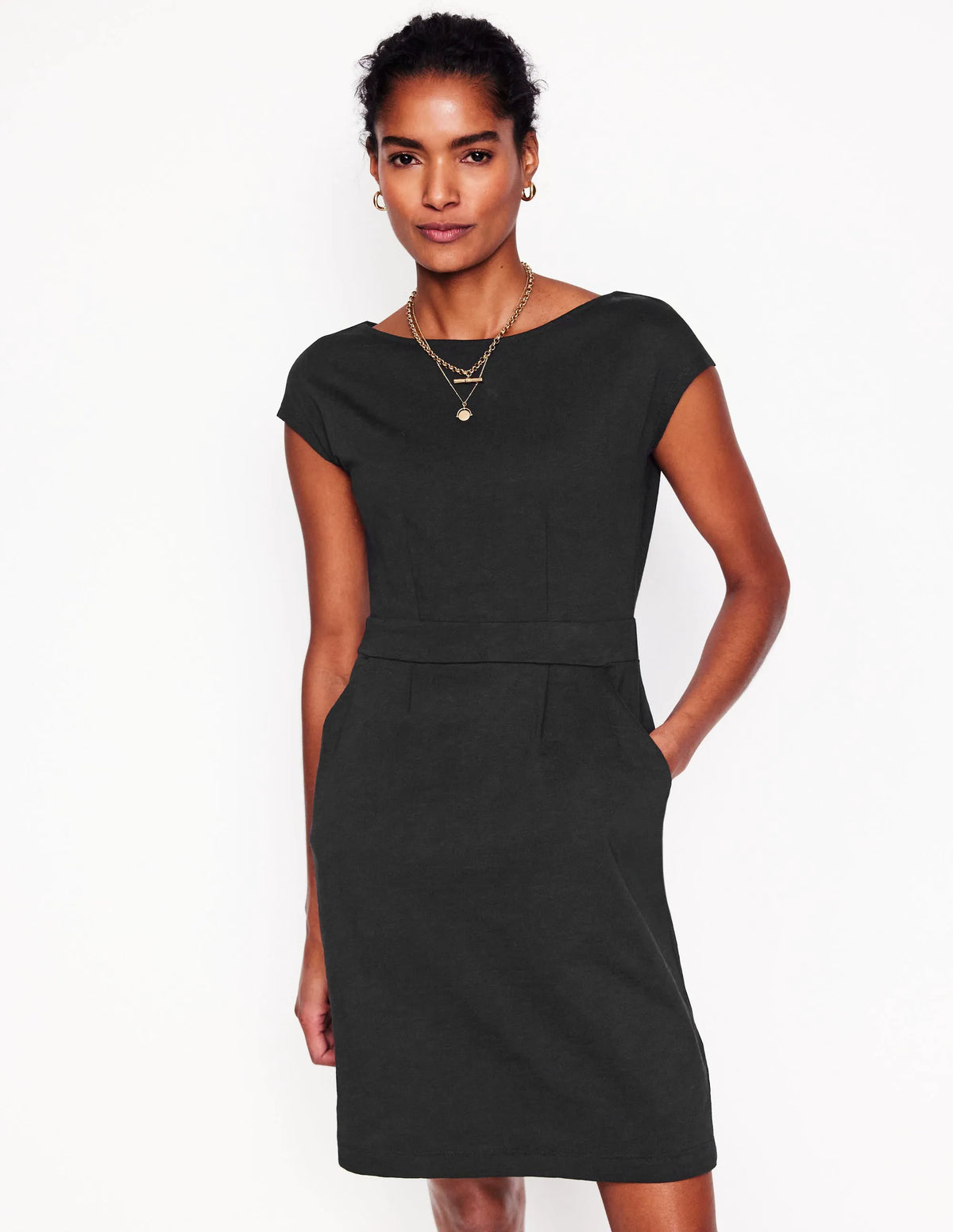 Florrie Jersey Dress-Black