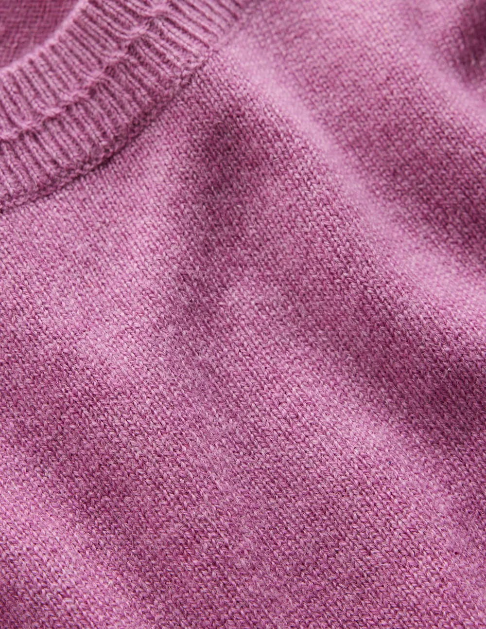 Eva Cashmere Crew Neck Sweater-Clover Purple
