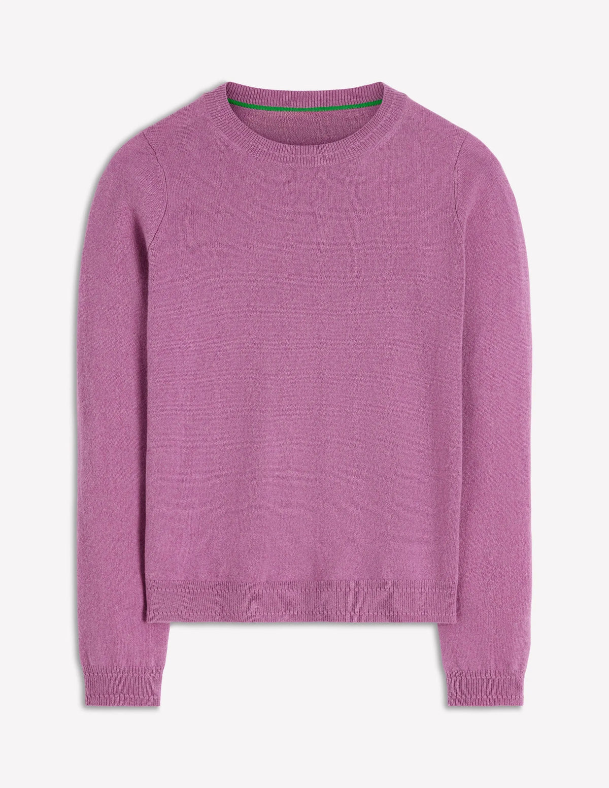 Eva Cashmere Crew Neck Sweater-Clover Purple