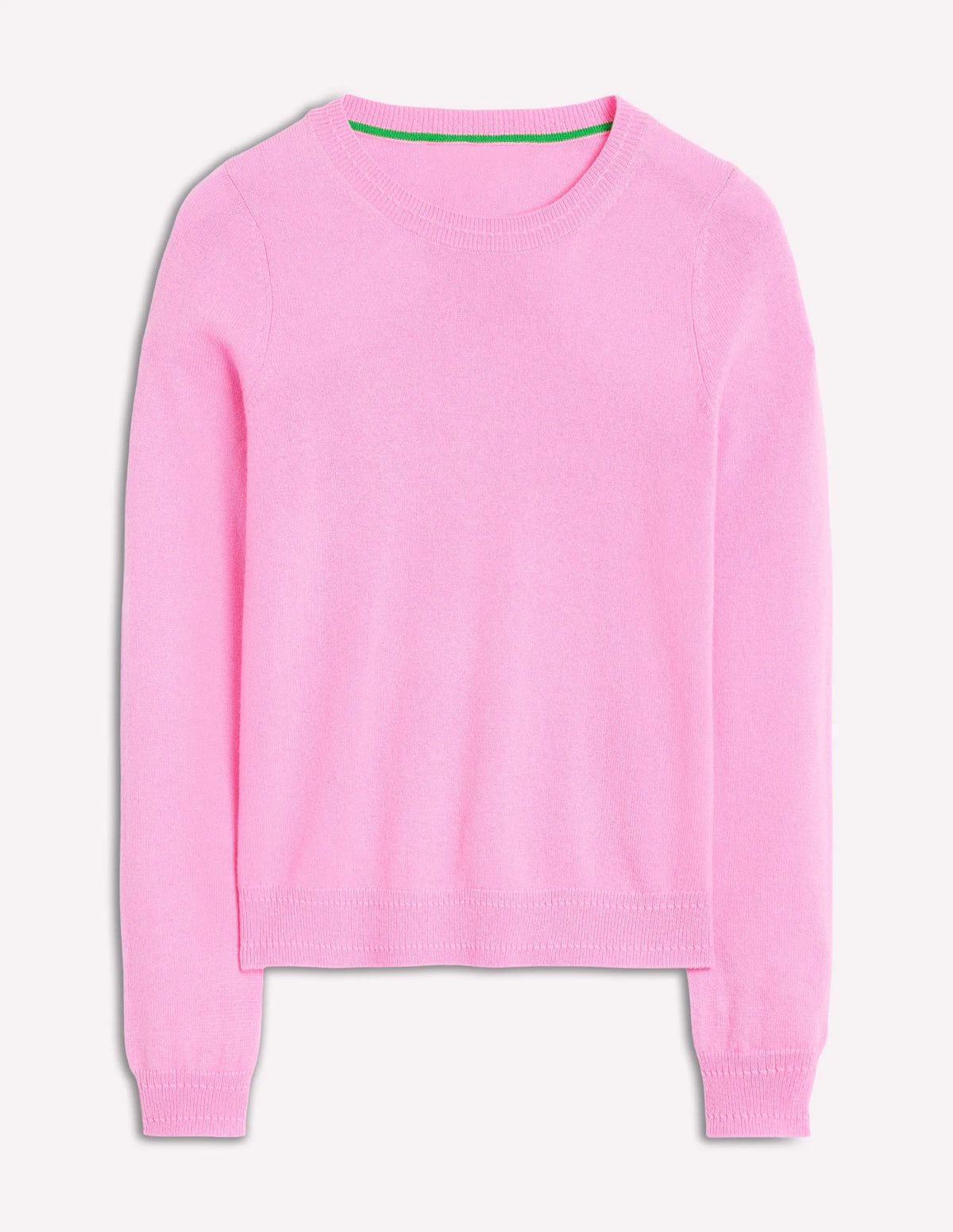 Eva Cashmere Crew Neck Sweater-Meadowsweet Pink