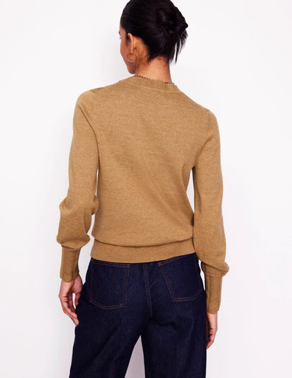 Imi Scalloped Sweater-Fall Leaf