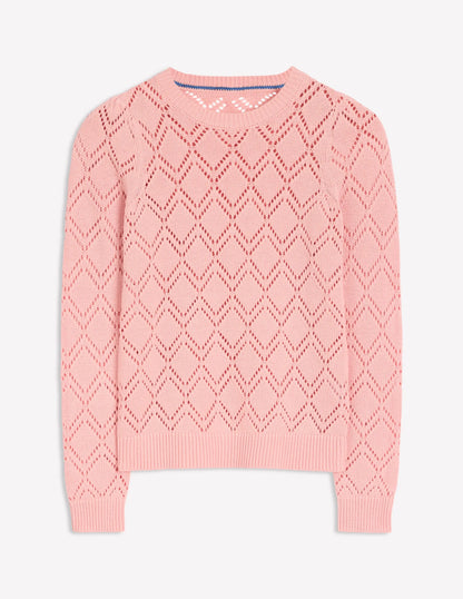 Enid Puff Sleeve Sweater-Milkshake