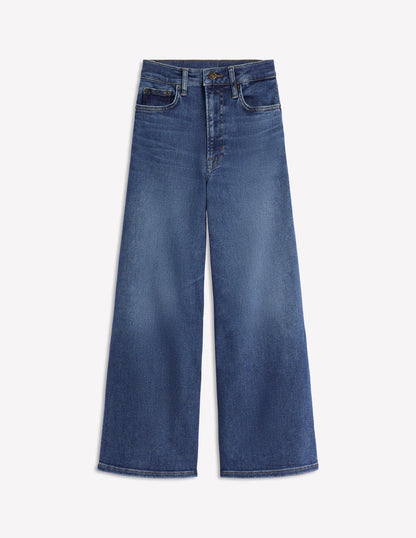 High Rise Wide Crop Jeans-Mid Vintage