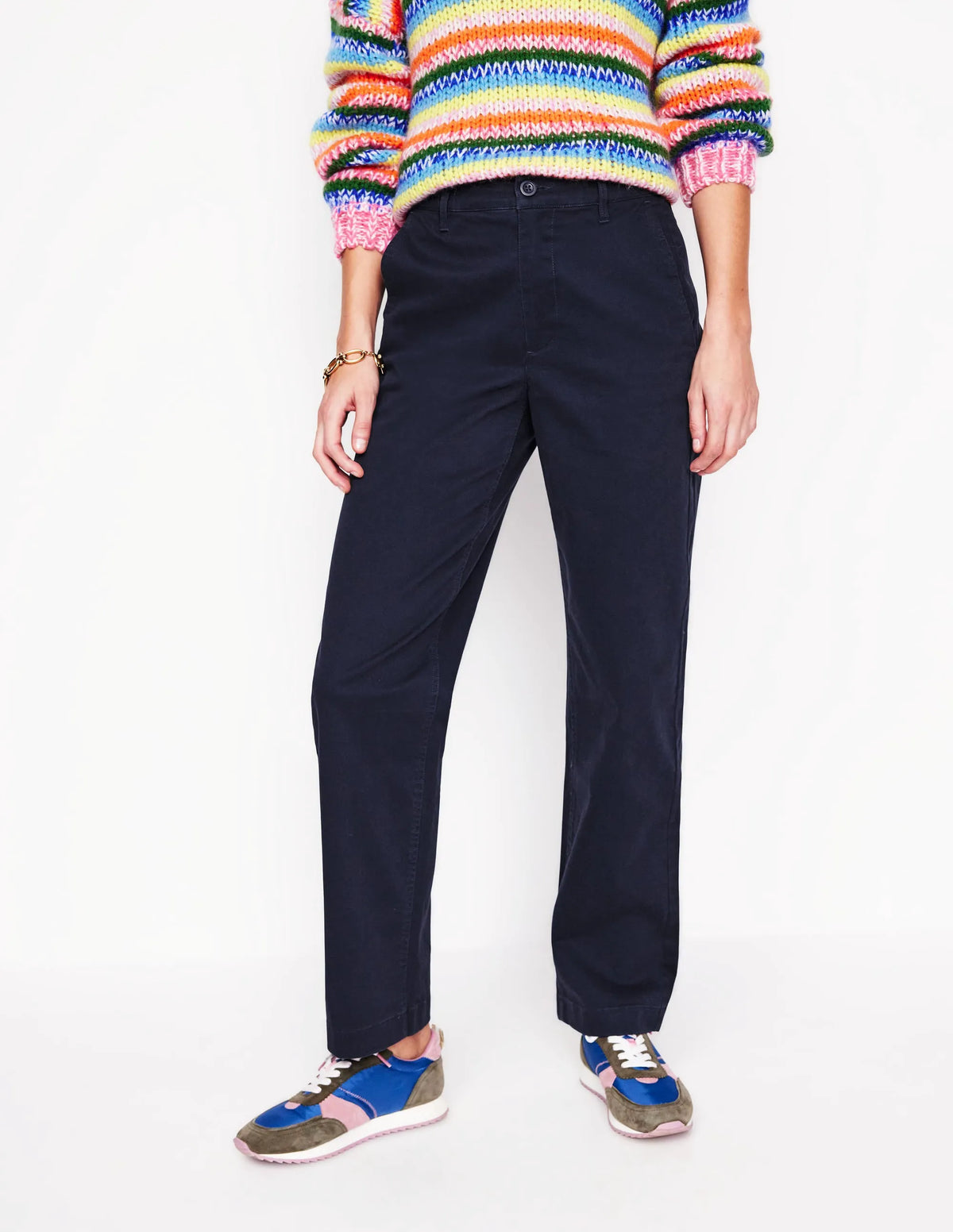 Barnsbury Chino Pants-Navy