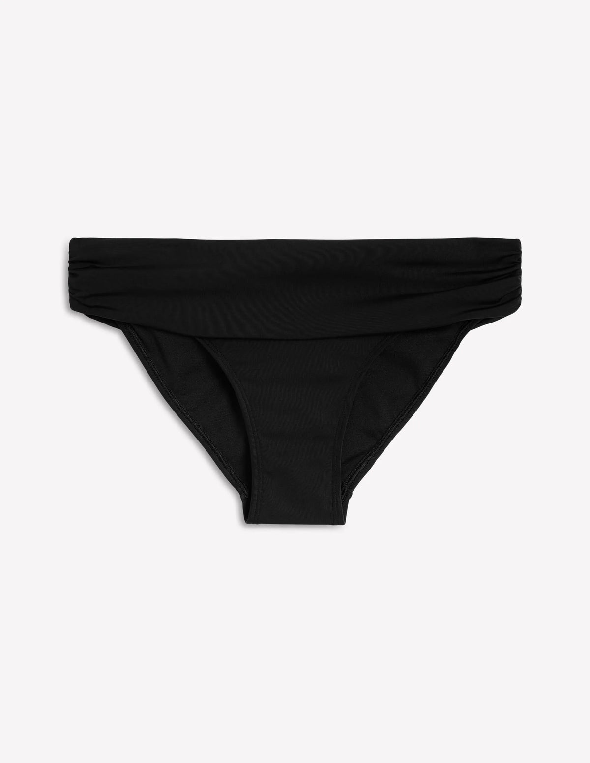 Classic Fold Bikini Bottoms-Black