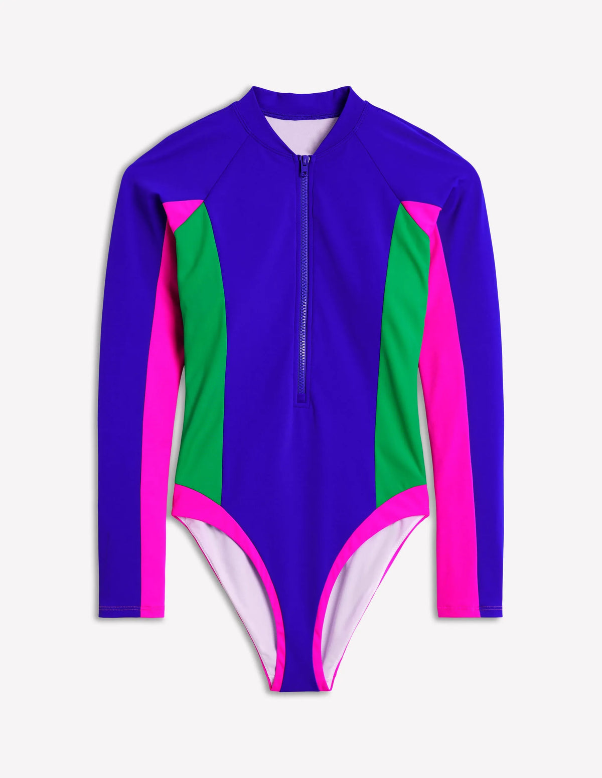 Rash Guard Swimsuit-Colbolt Colourblock
