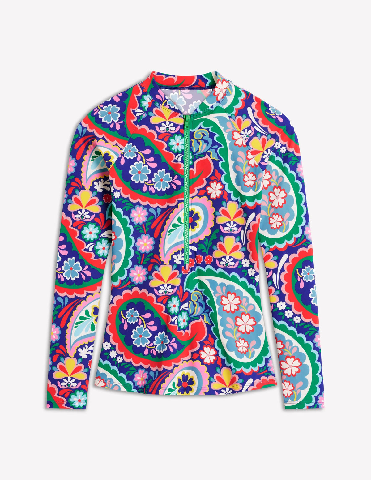 Sun Safe Raglan Guard Top-Multi, Meadow Paisley