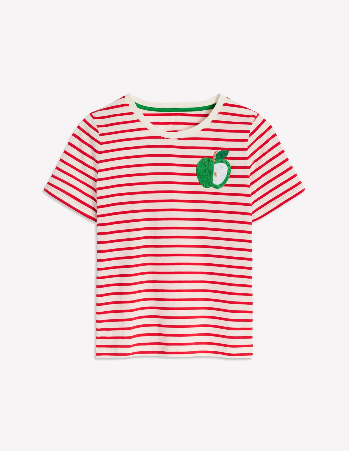 Relaxed Novelty T-Shirt-Ivory, Red Apple