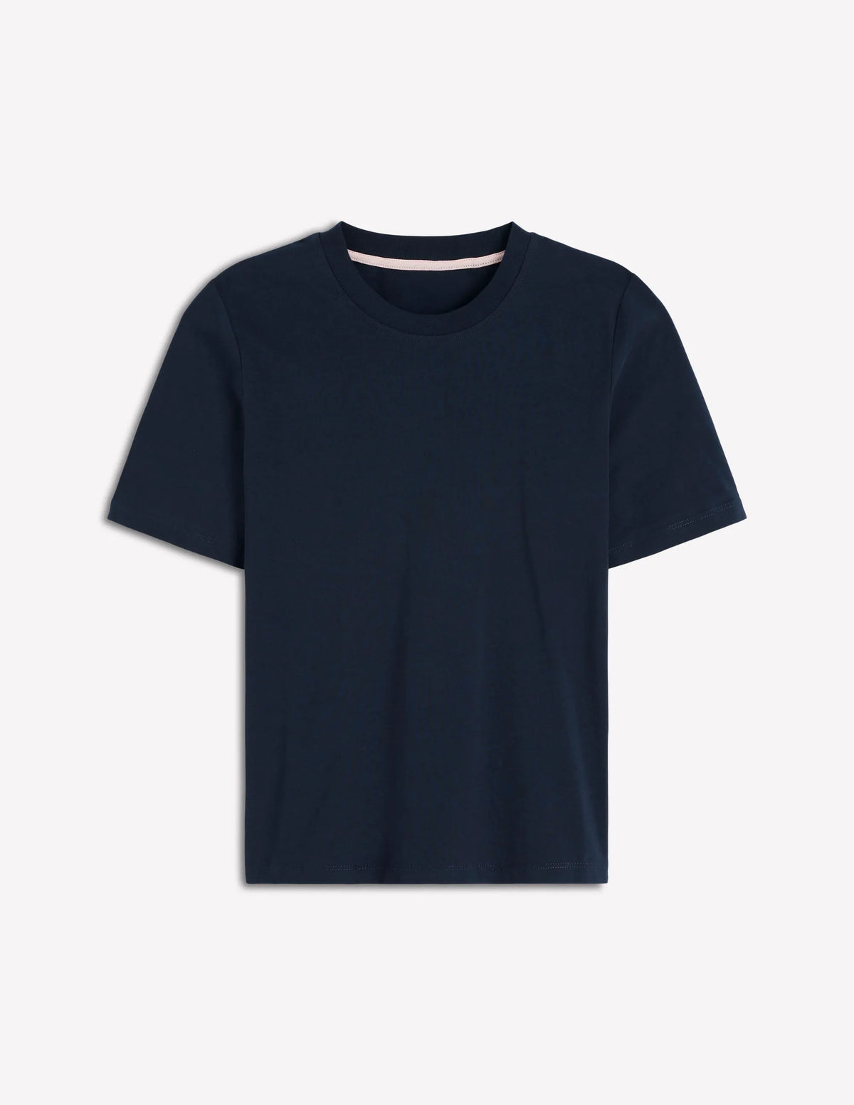 Cotton Crew Neck T-shirt-Navy