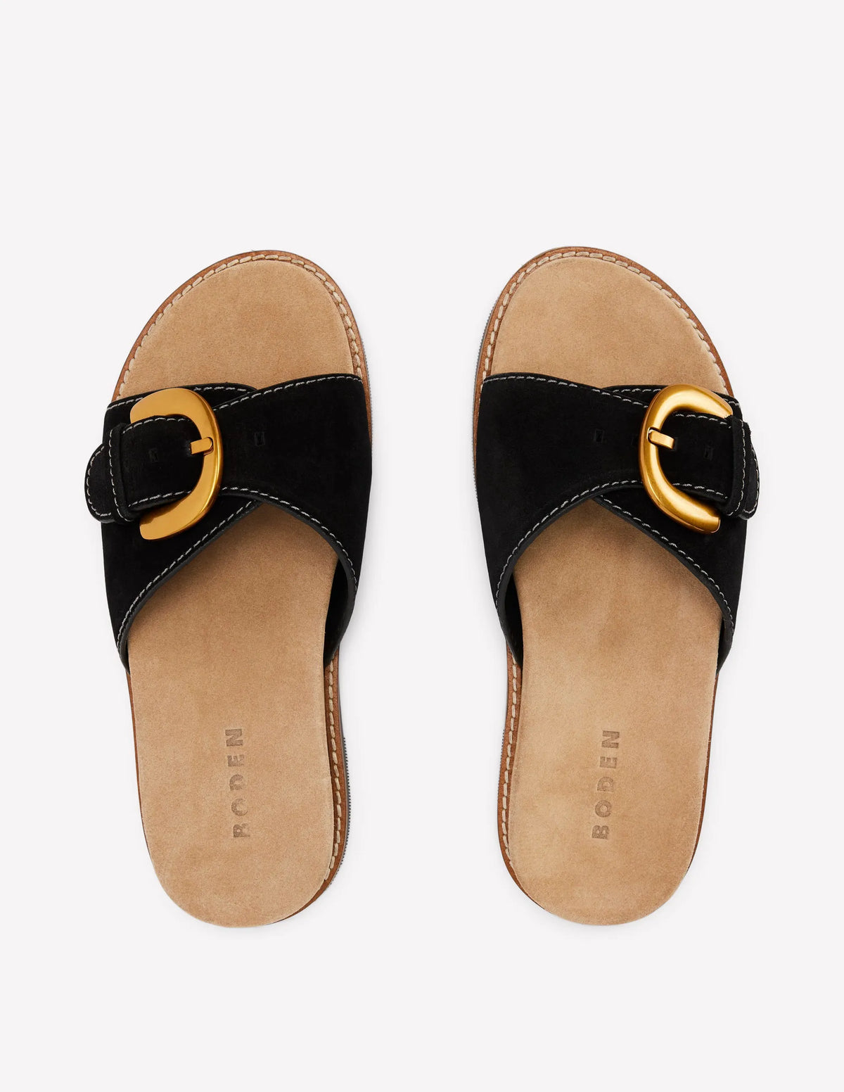 Hardware Mule Sandal-Black