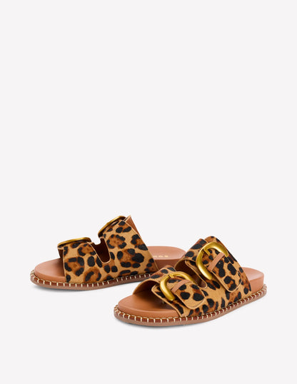 Alberta Footbed Sandals-Leopard