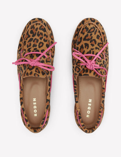 Boat Shoes-Leopard