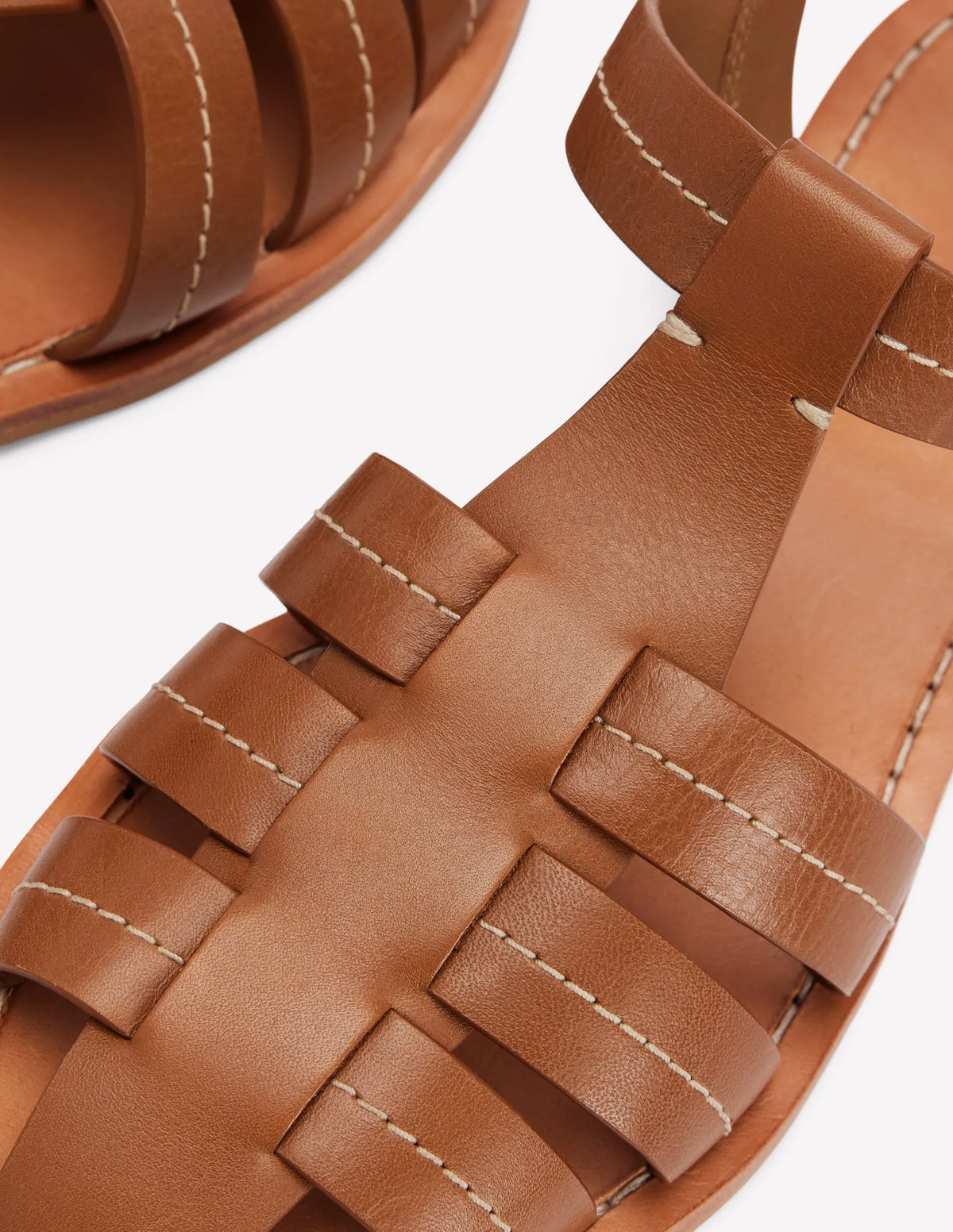 Fisherman Flat Sandals-Tan