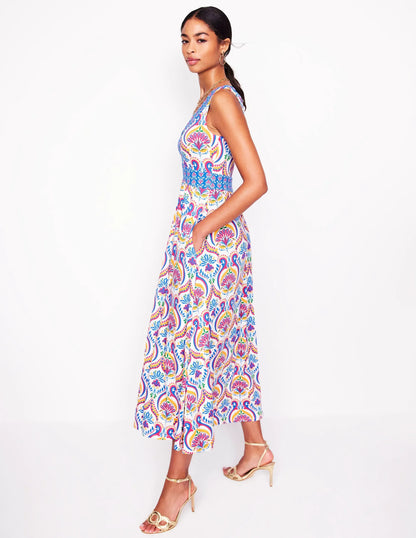 Olympia Jersey Maxi Dress-Multi, Ornamental Floral