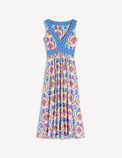 Olympia Jersey Maxi Dress-Multi, Ornamental Floral