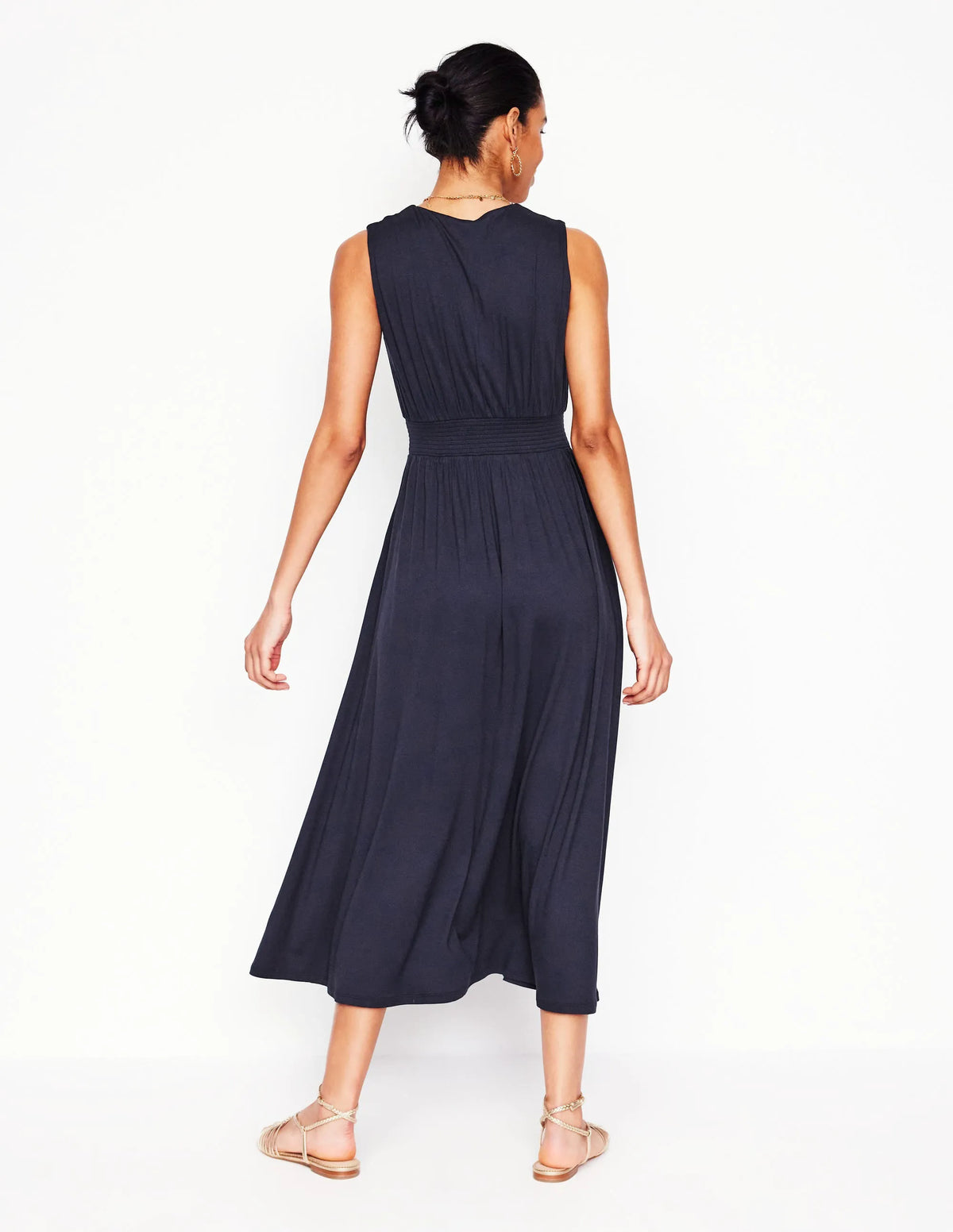 Paloma Jersey Maxi Dress-Navy